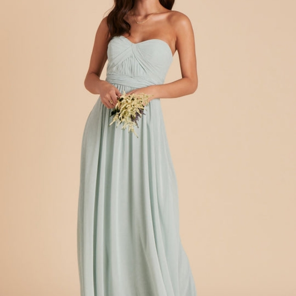 birdy grey grace convertible dress Sage Bridesmaid Dress Chiffon Size 1X